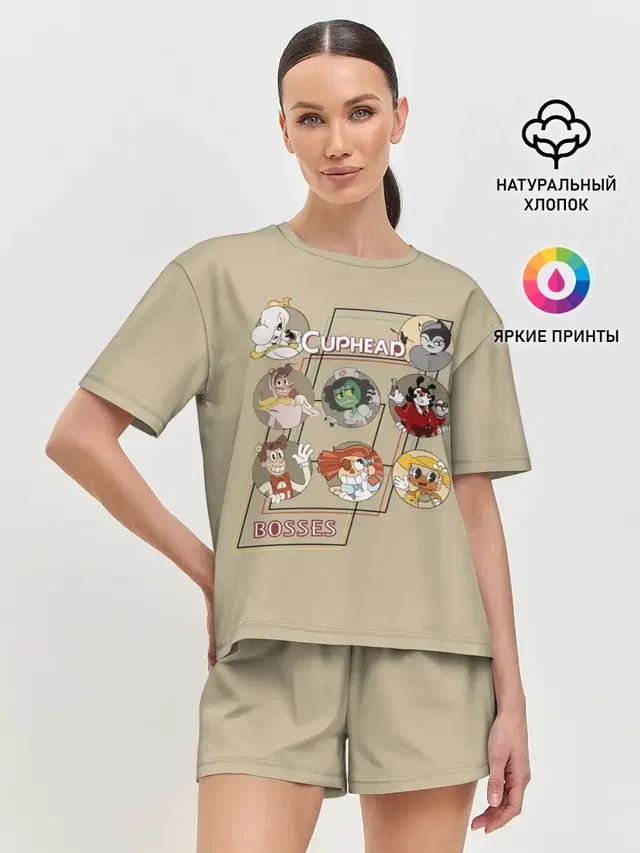 Женская пижама с шортами