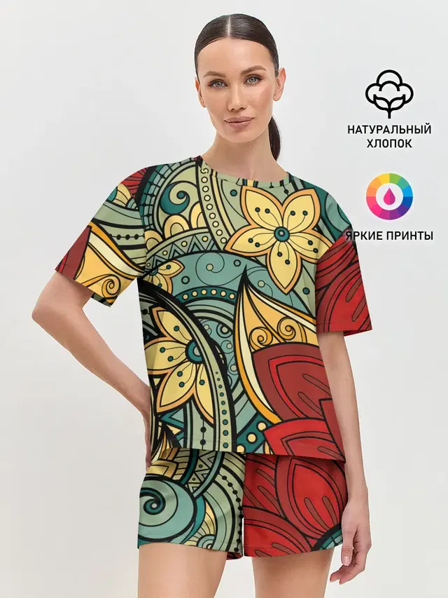 Женская пижама с шортами
