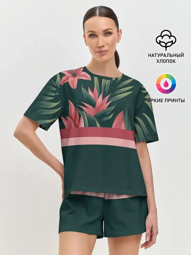 Женская пижама с шортами