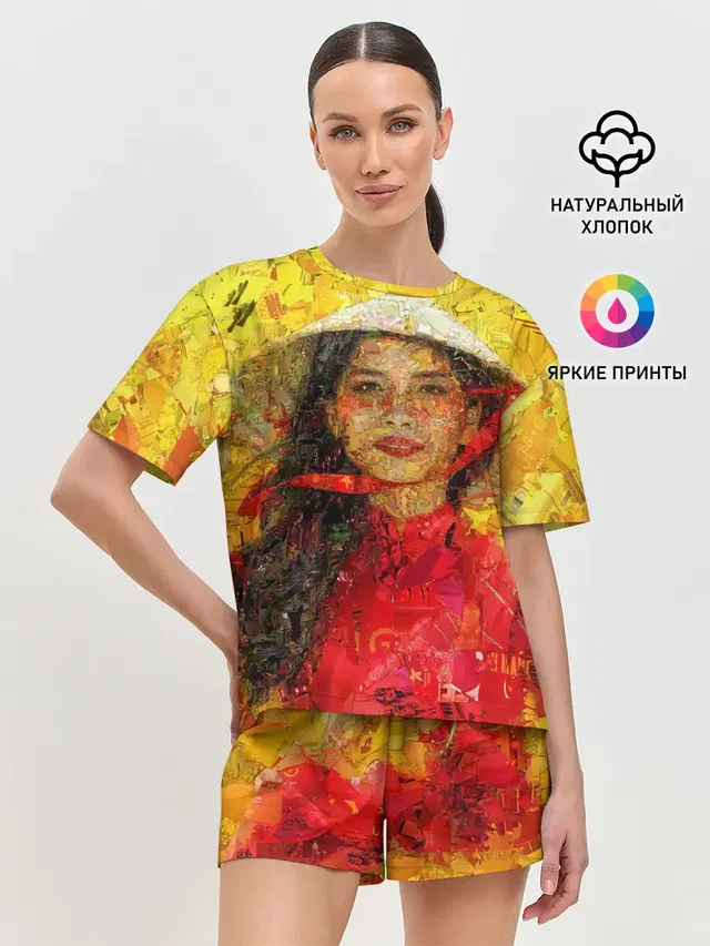 Женская пижама с шортами