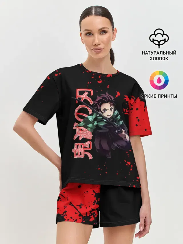 Женская пижама с шортами