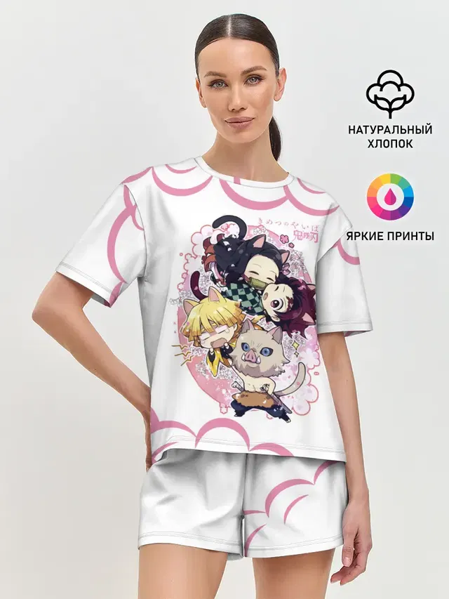 Женская пижама с шортами