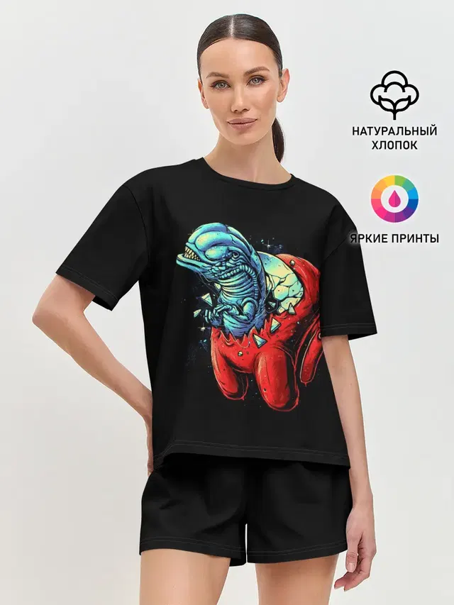 Женская пижама с шортами