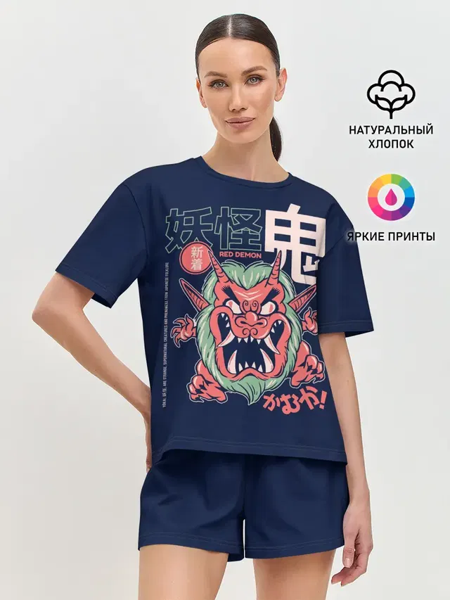 Женская пижама с шортами
