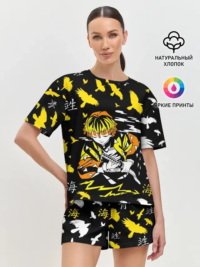 Женская пижама с шортами
