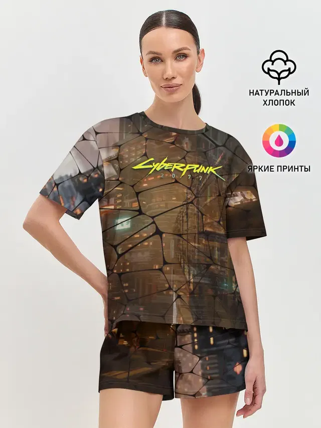 Женская пижама с шортами