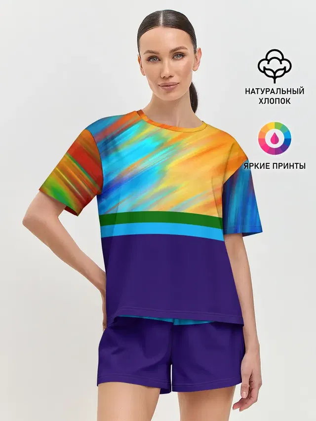 Женская пижама с шортами