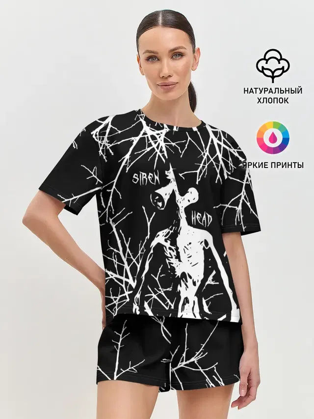 Женская пижама с шортами