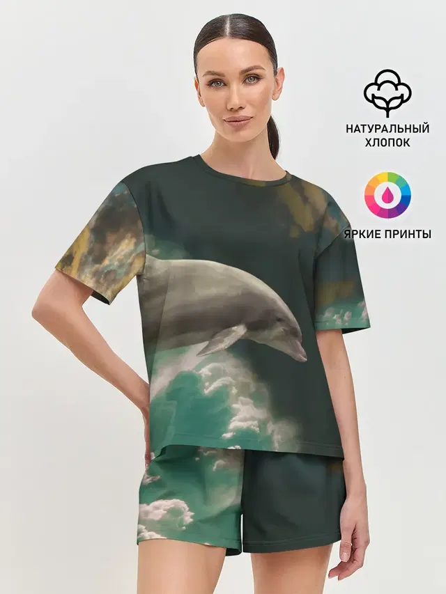 Женская пижама с шортами