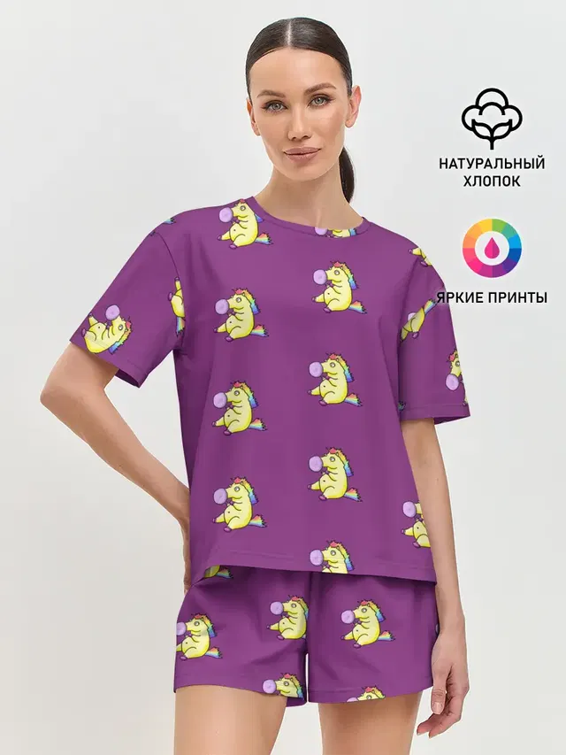 Женская пижама с шортами