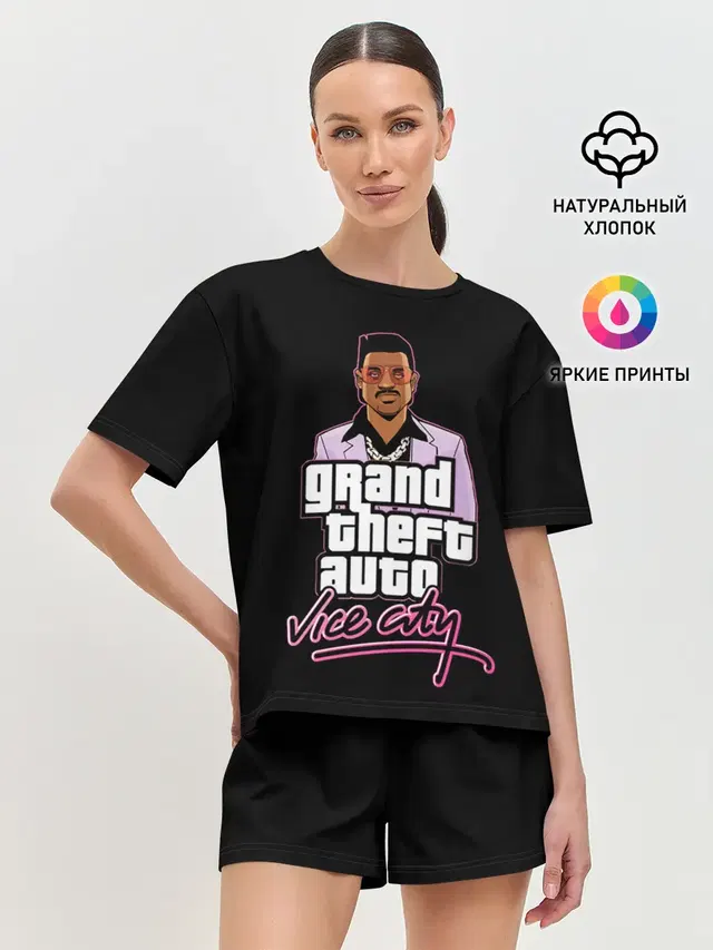 Женская пижама с шортами