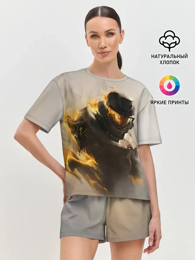 Женская пижама с шортами