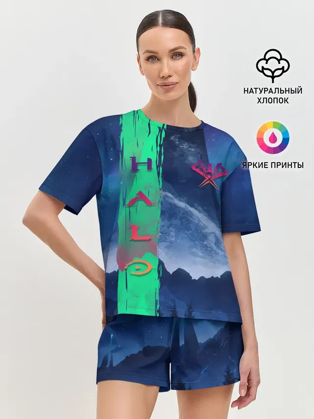 Женская пижама с шортами