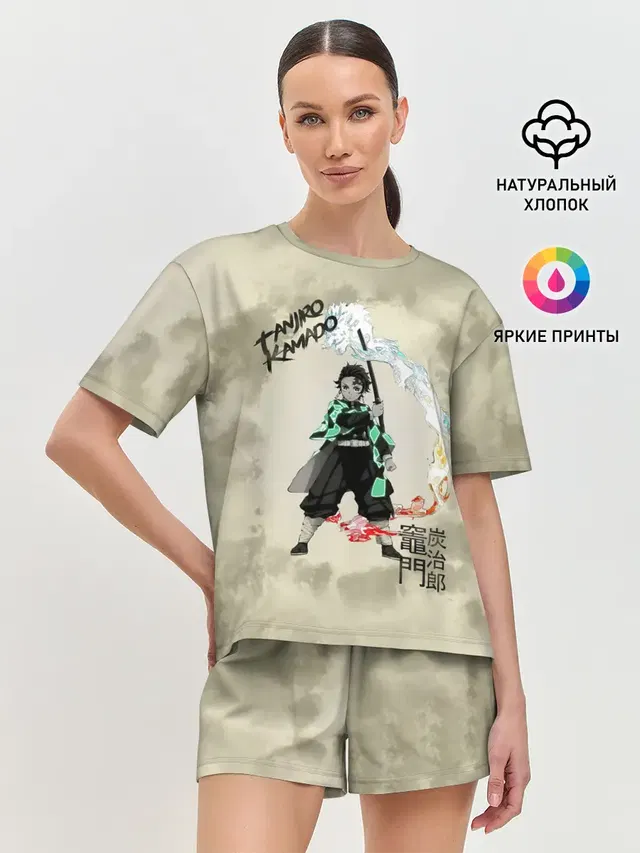 Женская пижама с шортами