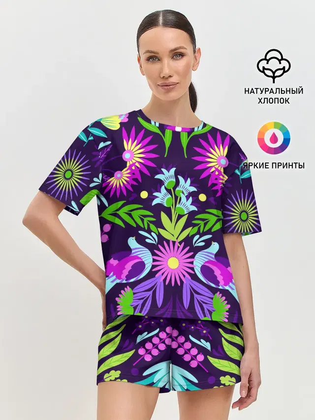 Женская пижама с шортами