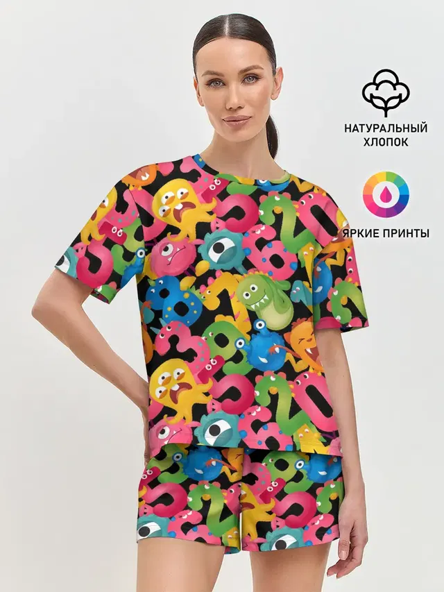 Женская пижама с шортами
