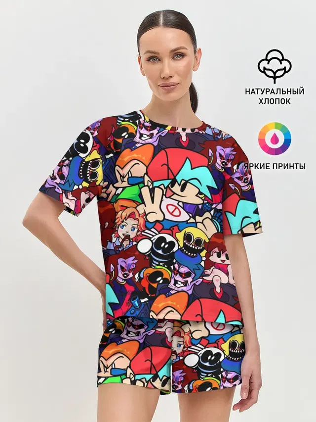 Женская пижама с шортами