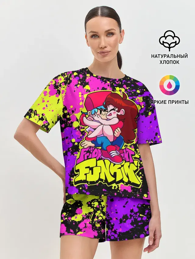 Женская пижама с шортами