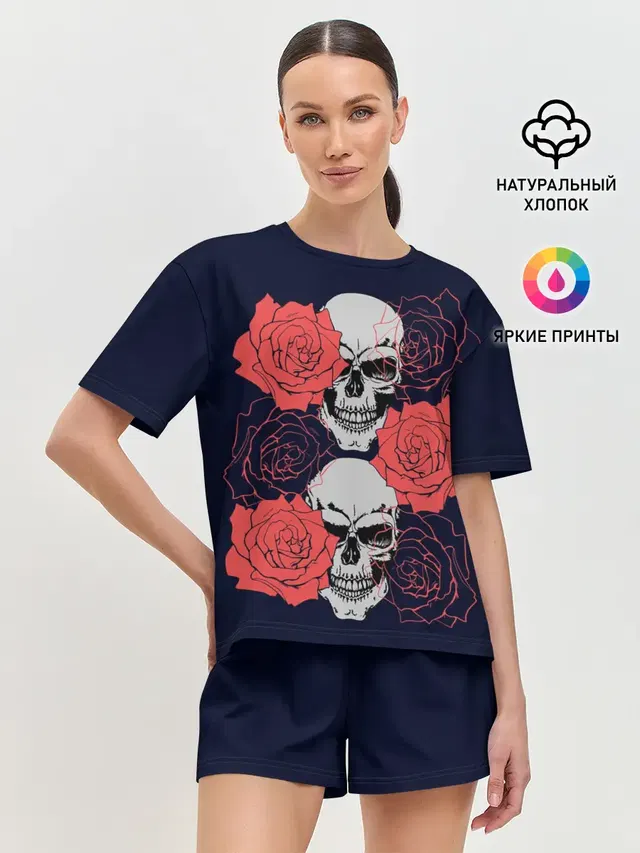 Женская пижама с шортами
