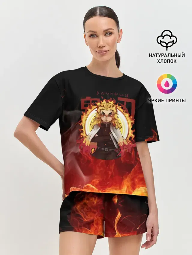 Женская пижама с шортами