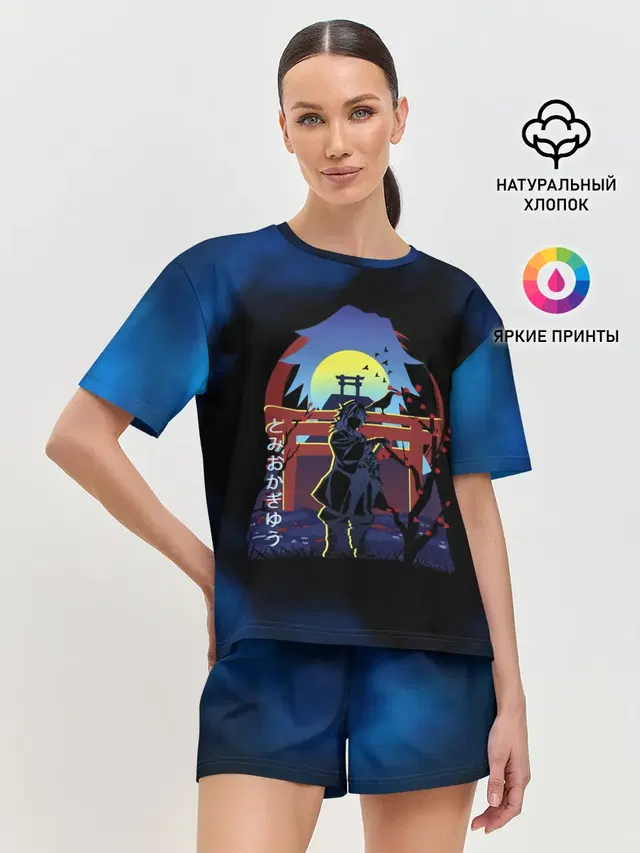 Женская пижама с шортами