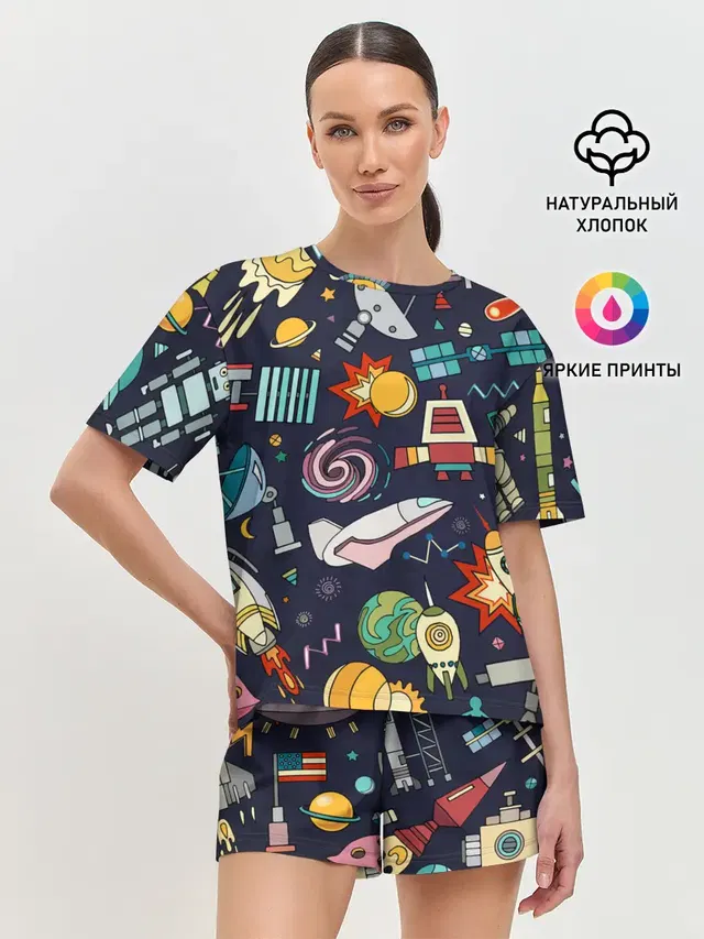 Женская пижама с шортами