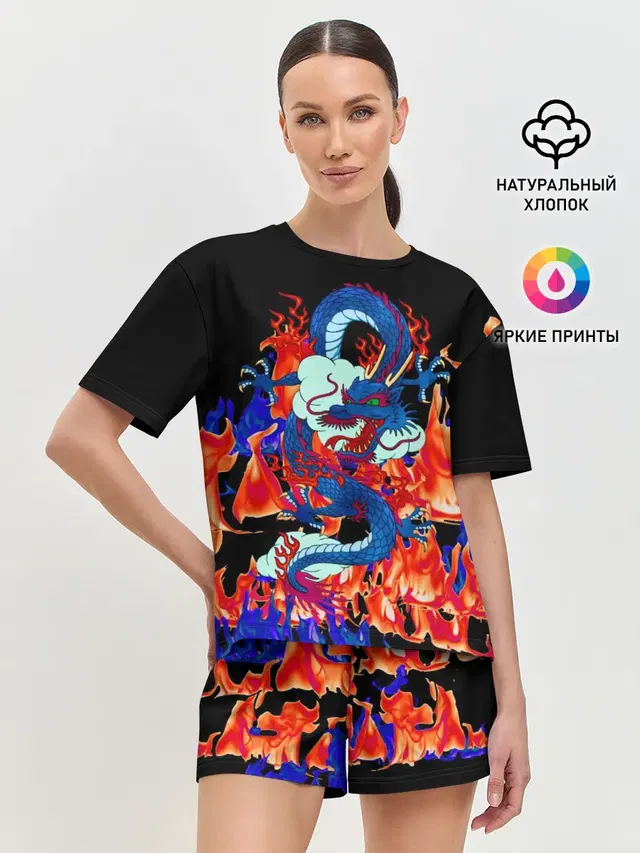 Женская пижама с шортами