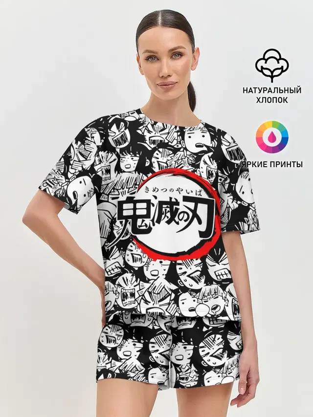 Женская пижама с шортами