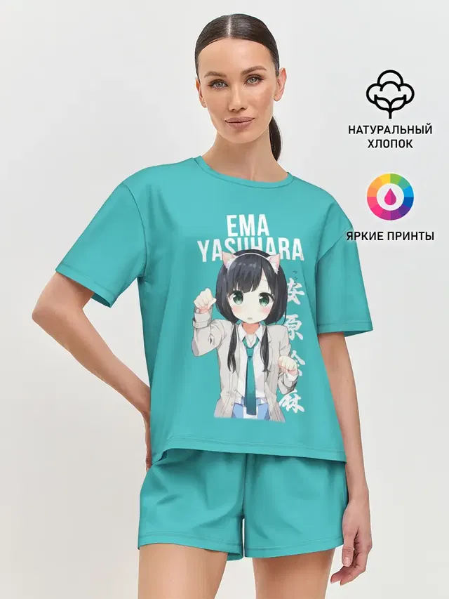 Женская пижама с шортами