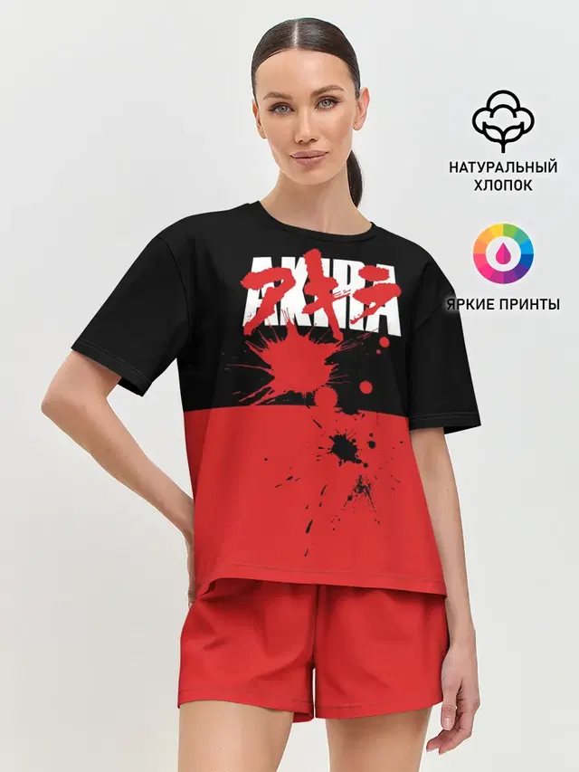 Женская пижама с шортами с принтом «Акира — Akira»