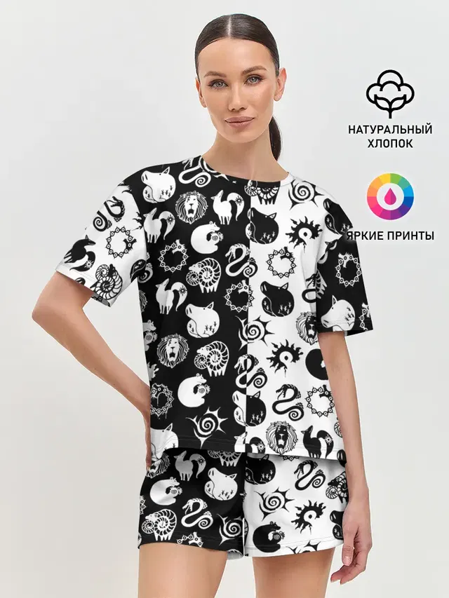 Женская пижама с шортами