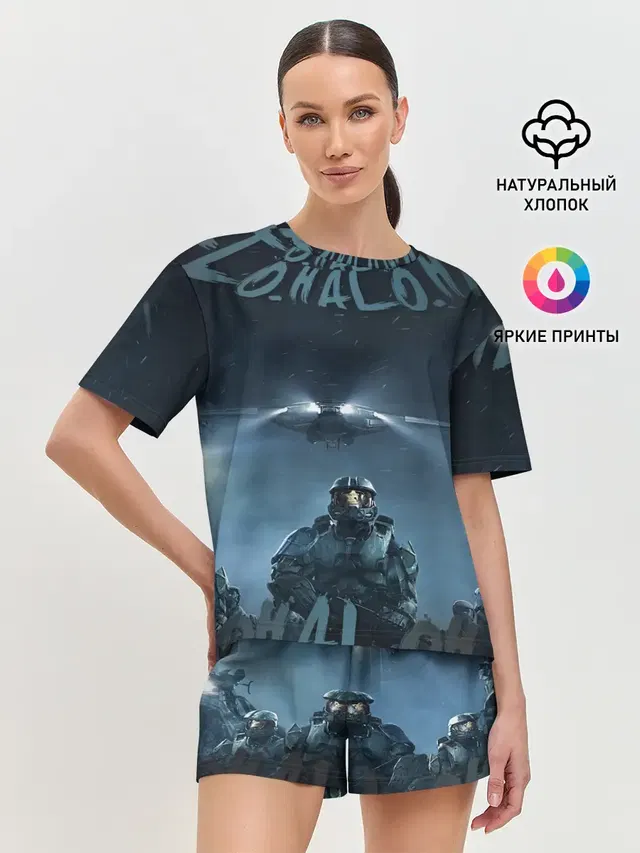 Женская пижама с шортами