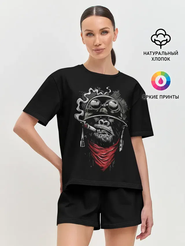Женская пижама с шортами