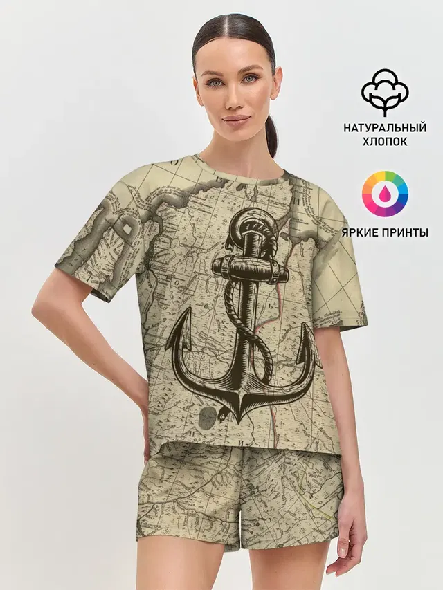 Женская пижама с шортами