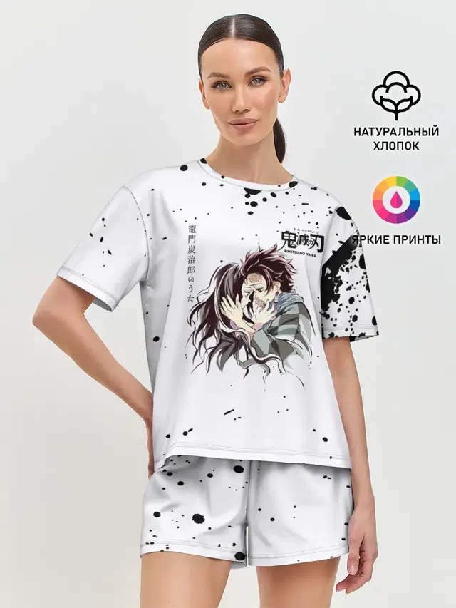 Женская пижама с шортами