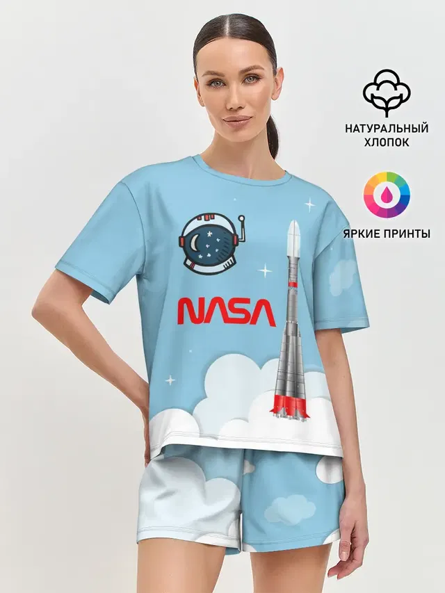 Женская пижама с шортами