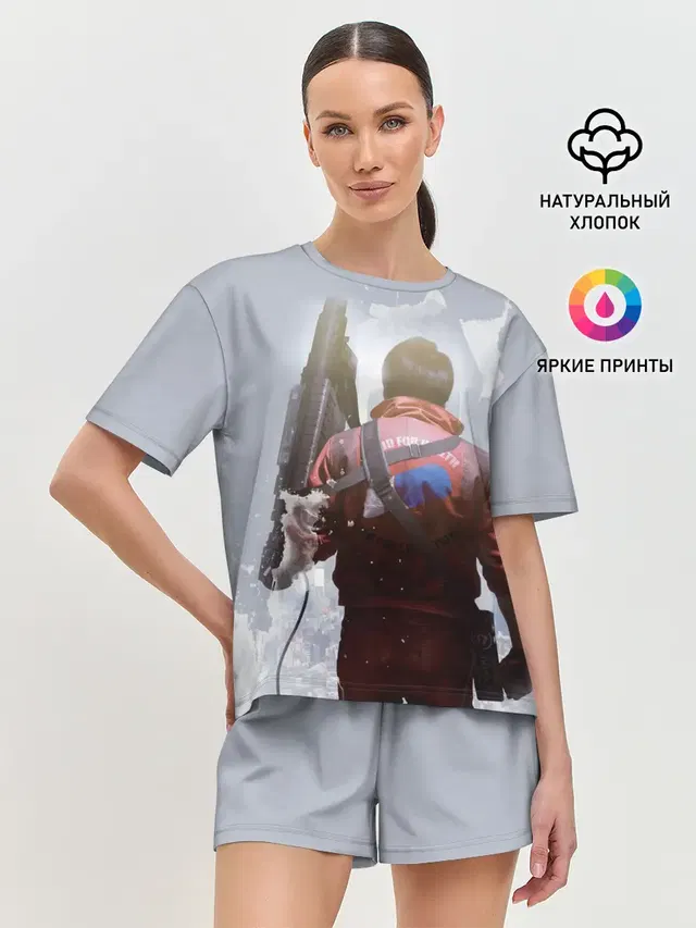 Женская пижама с шортами с принтом «Акира — Akira»