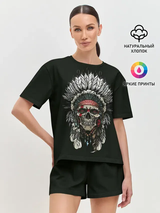 Женская пижама с шортами