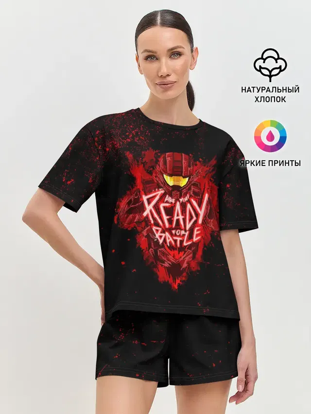Женская пижама с шортами