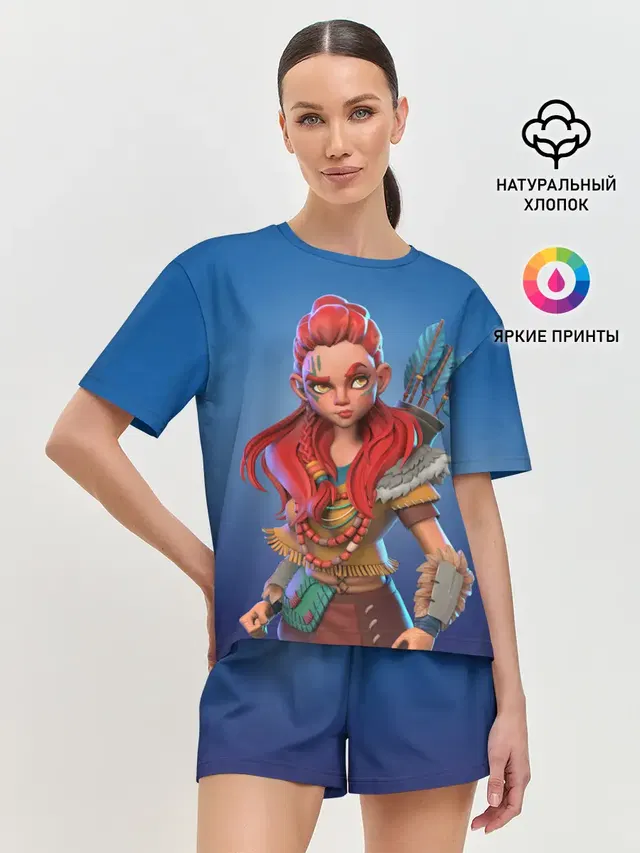 Женская пижама с шортами