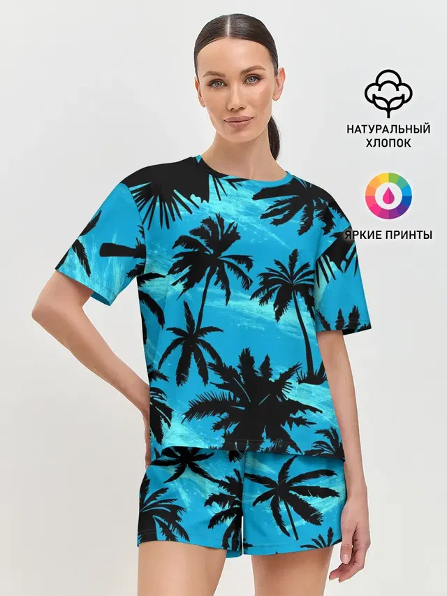 Женская пижама с шортами