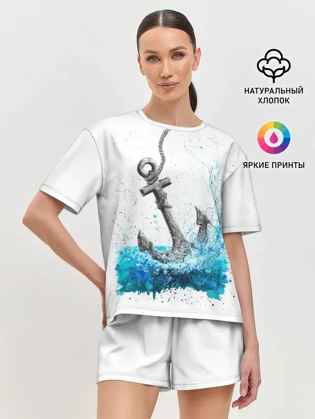 Женская пижама с шортами