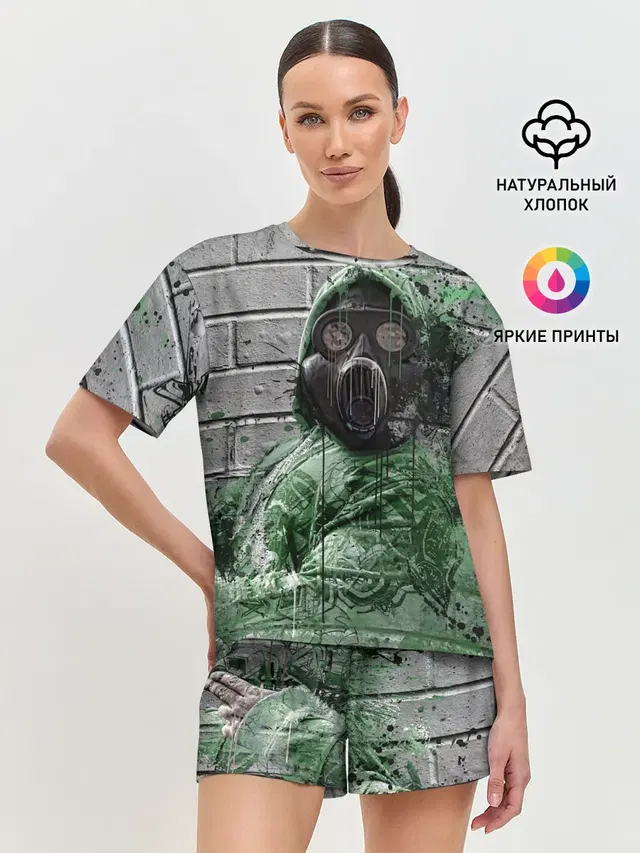 Женская пижама с шортами