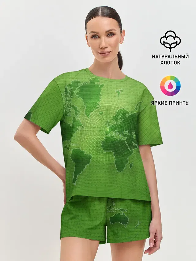 Женская пижама с шортами