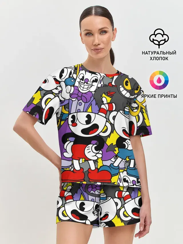 Женская пижама с шортами