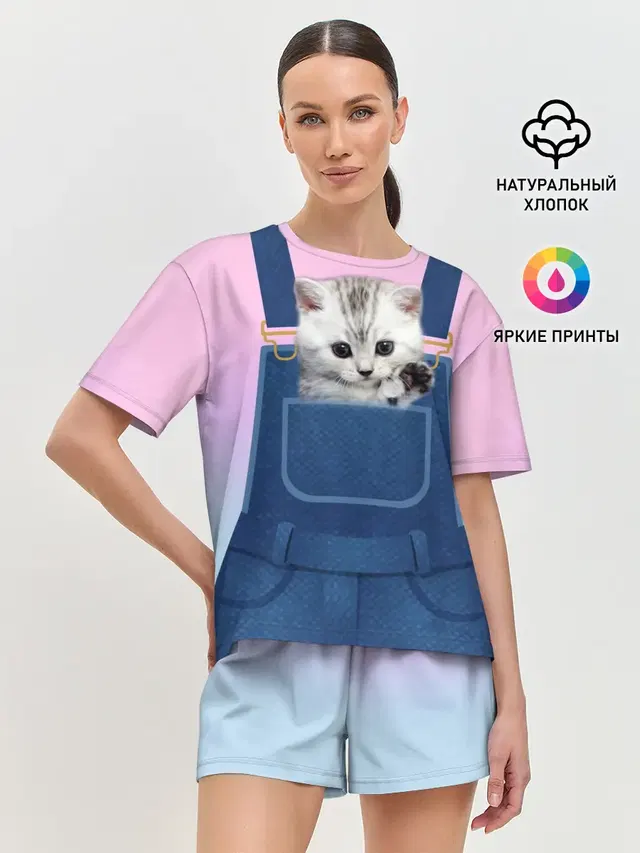 Женская пижама с шортами