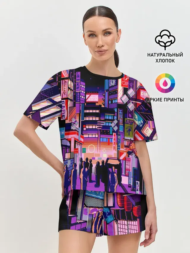Женская пижама с шортами