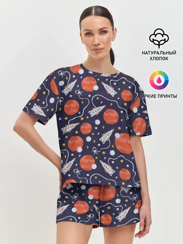 Женская пижама с шортами