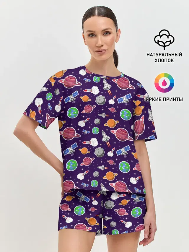 Женская пижама с шортами
