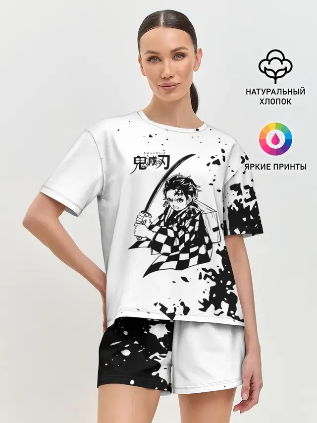 Женская пижама с шортами